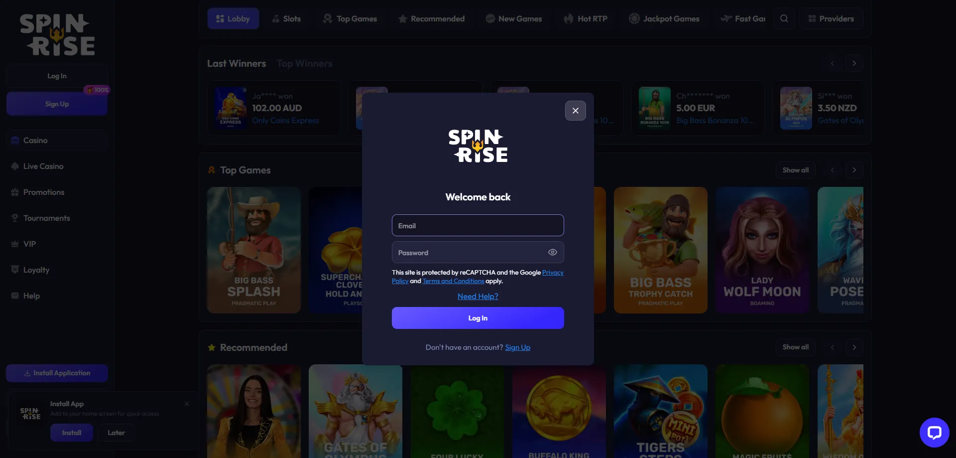 Sports Betting bei Spinrise